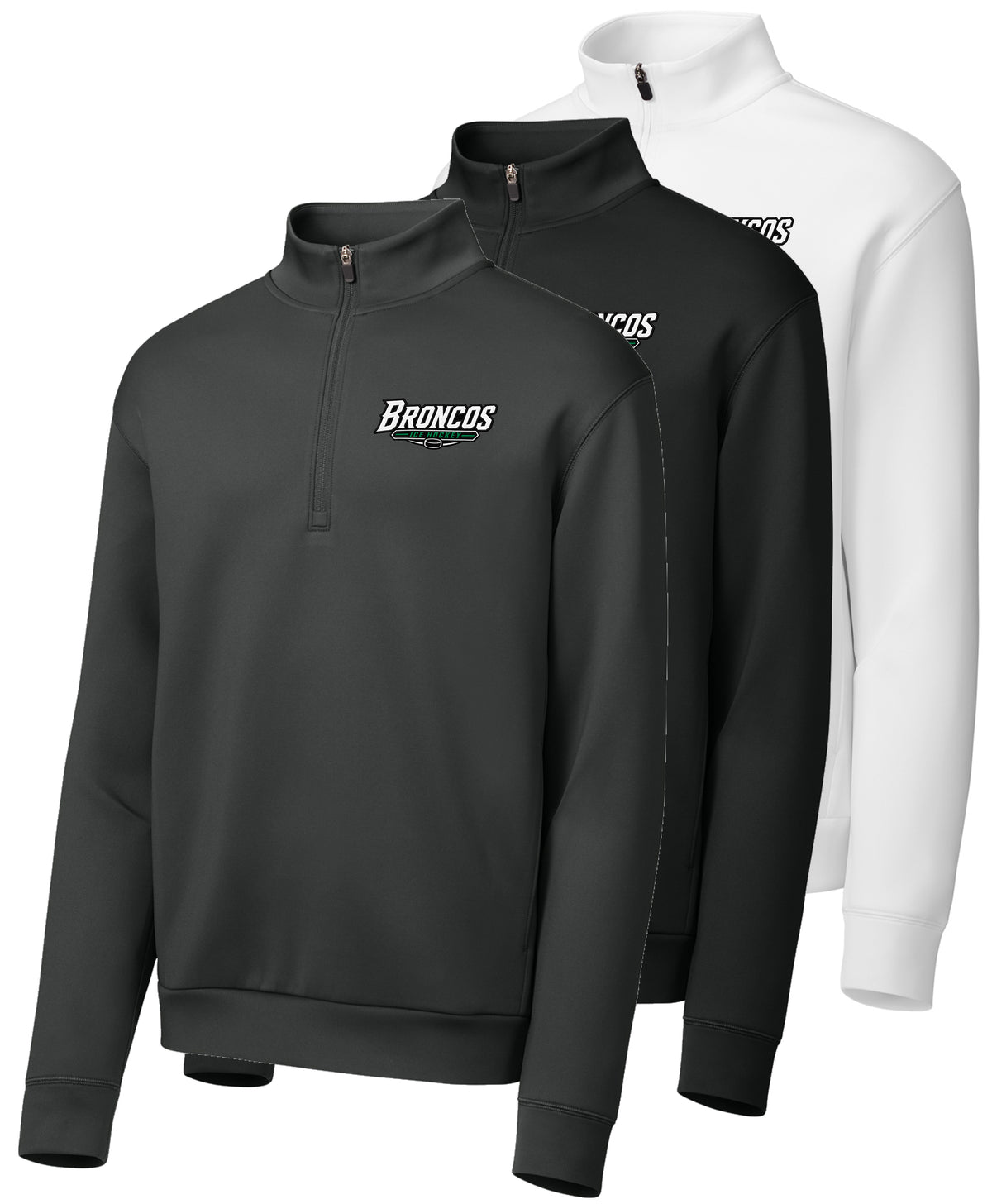 Broncos Ice Hockey Embroidered Pro Perform 1/4-Zip