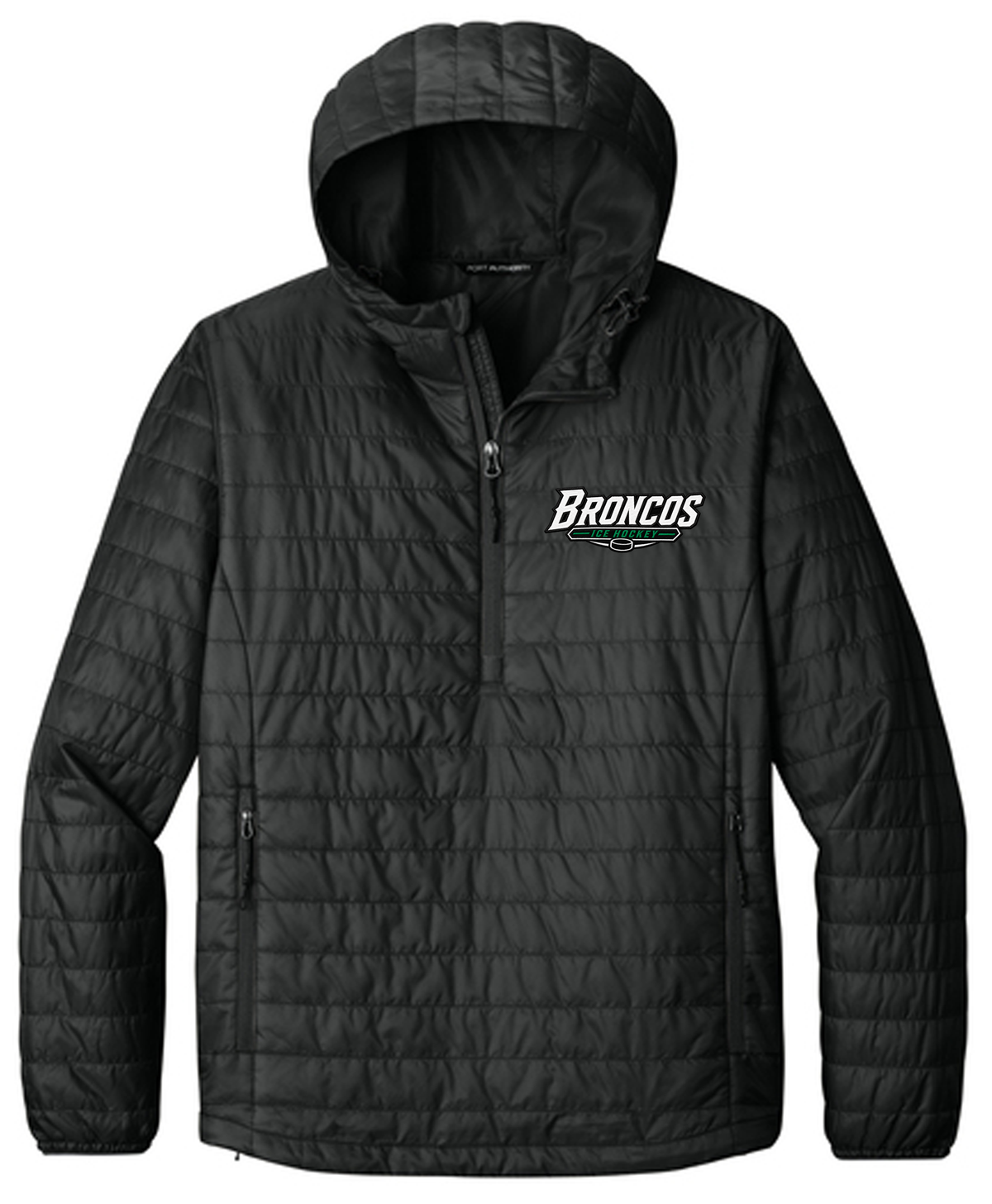 Broncos Ice Hockey Embroidered Packable Puffy Anorak
