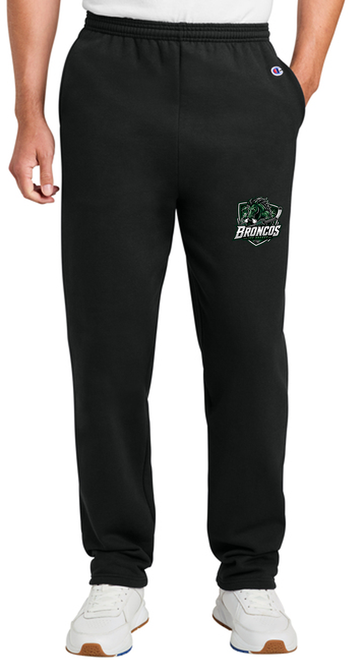 Broncos Ice Hockey Champion Powerblend Open Bottom Sweatpant