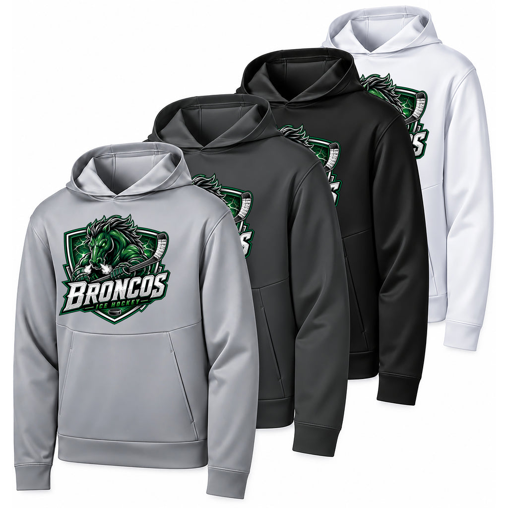 Broncos Ice Hockey Pro Perform Pullover Hoodie