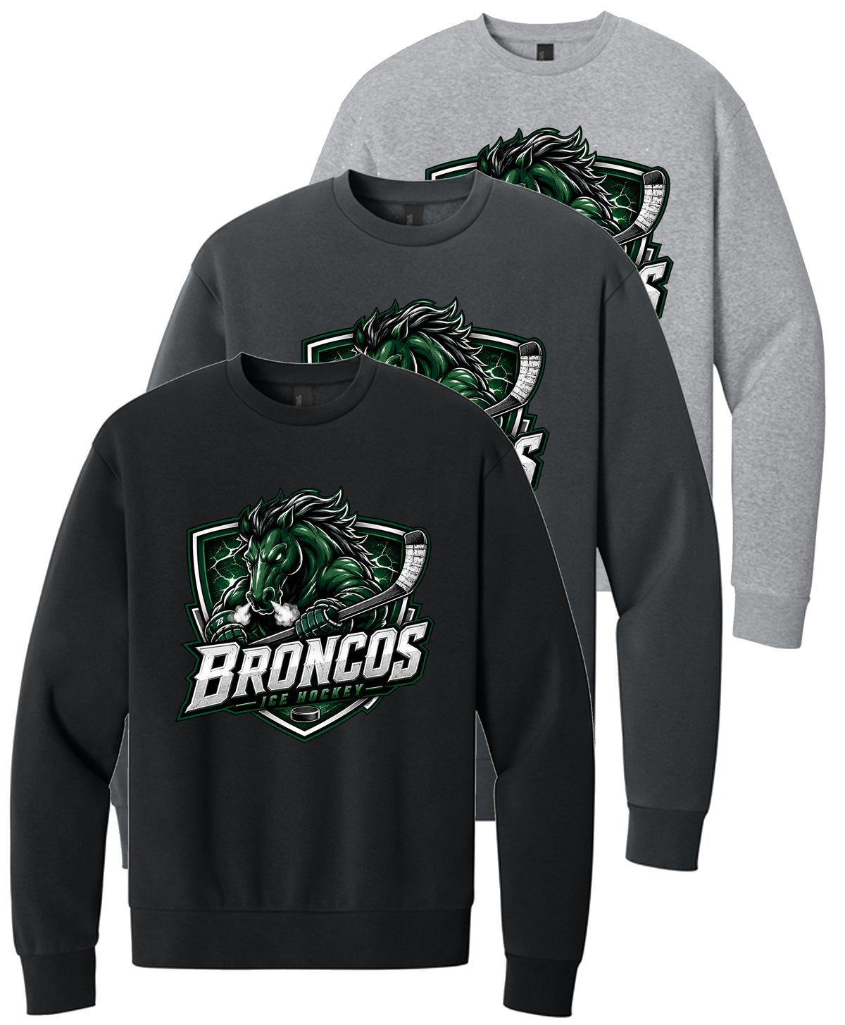 Broncos Ice Hockey MelloFleece Crew