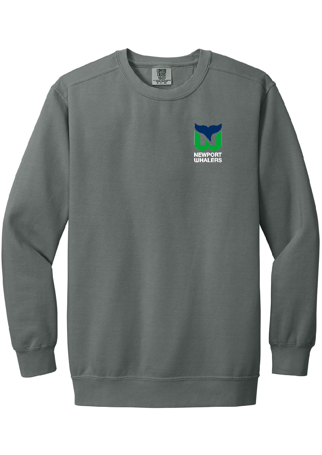 Newport Whalers Hockey Comfort Colors Ringspun Crewneck