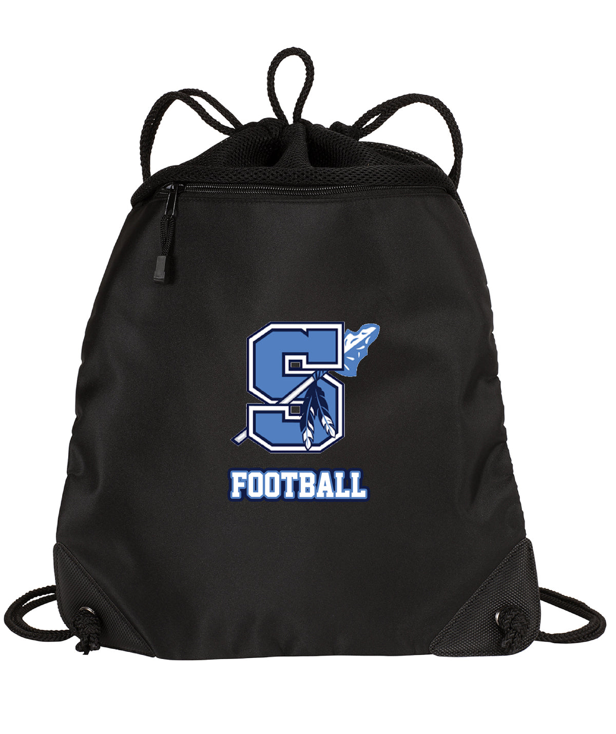 Seekonk Football Cinch Pack with Mesh Trim
