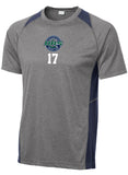 DRS Heather Colorblock Contender Tee w/ Player Number