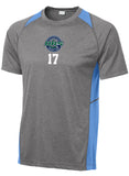 DRS Heather Colorblock Contender Tee w/ Player Number