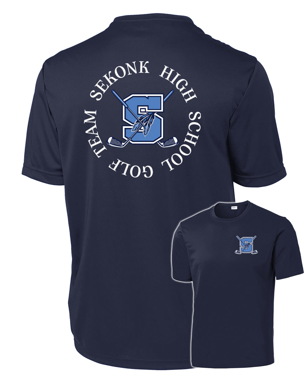 Seekonk Golf Team Double Logo Dri-Fit Tee