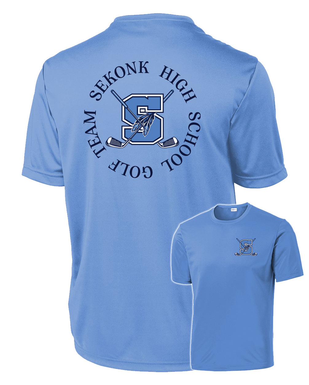 Seekonk Golf Team Double Logo Dri-Fit Tee