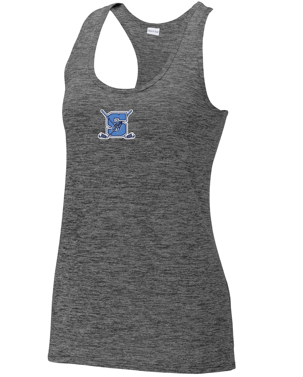 Seekonk Golf Team Ladies PosiCharge Electric Heather Racerback Tank