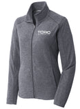 Treasure Coast Rowing Club Women's Heather Microfleece Full-Zip Jacket