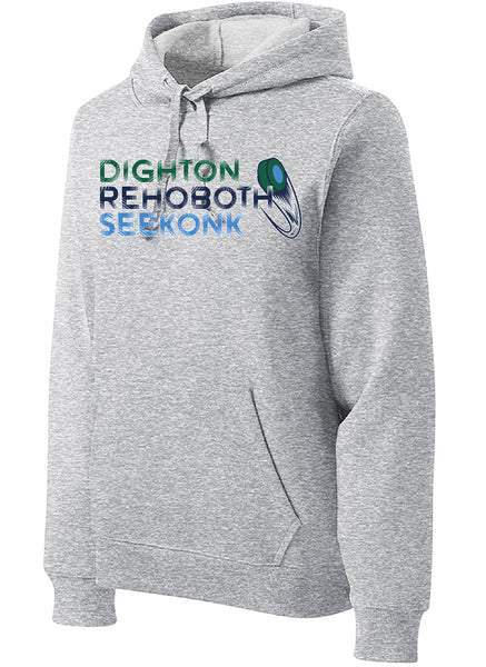 DRS Hockey Puck Logo Pullover Sport Hoodie