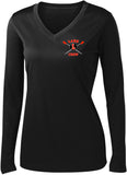 Lake Crew Ladies Long Sleeve V-Neck Competitor Tee