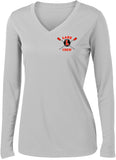 Lake Crew Ladies Long Sleeve V-Neck Competitor Tee