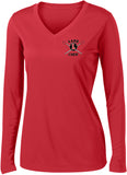 Lake Crew Ladies Long Sleeve V-Neck Competitor Tee