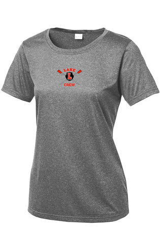 Lake Crew Ladies Heathered Competitor Tee