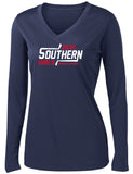 SGHL Ladies Long Sleeve PosiCharge Competitor V-Neck Tee