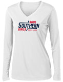 SGHL Ladies Long Sleeve PosiCharge Competitor V-Neck Tee