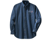 Maine State Music Theatre Mens Light Denim Shirt