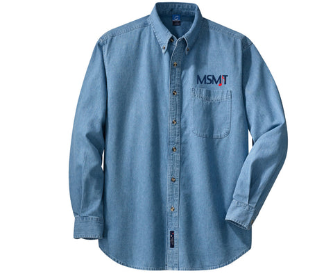 Maine State Music Theatre Mens Light Denim Shirt