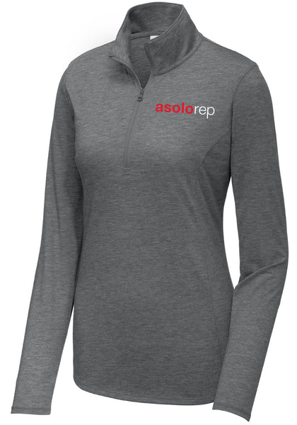 Asolo PosiCharge Ladies Tri-Blend Wicking 1/4-Zip Pullover