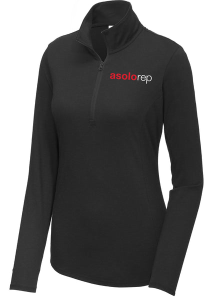 Asolo PosiCharge Ladies Tri-Blend Wicking 1/4-Zip Pullover