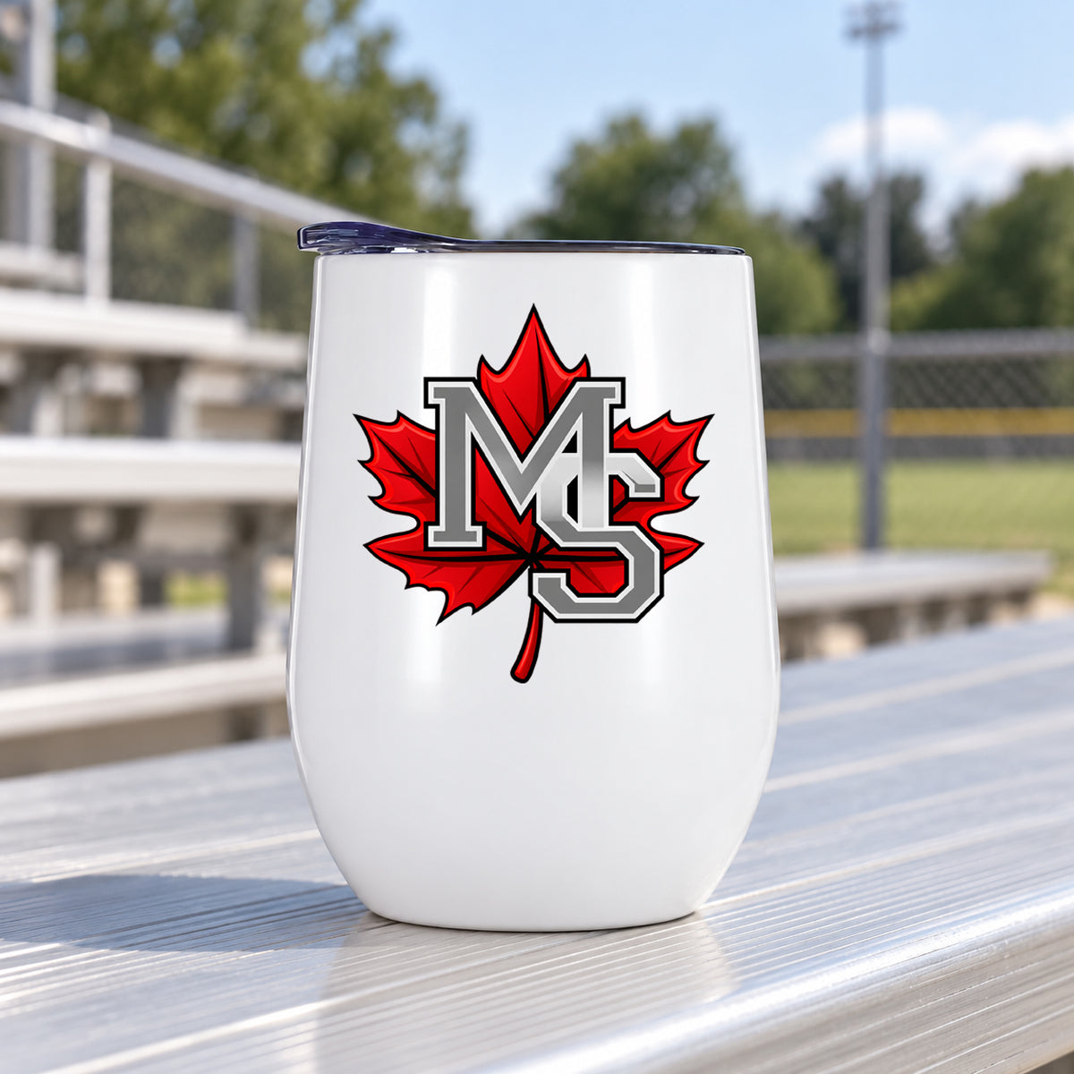 Maple Shade Street Hockey Wine Tumbler
