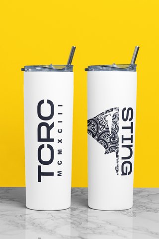 Custom TCRC 20 oz Skinny Tumbler with Straw