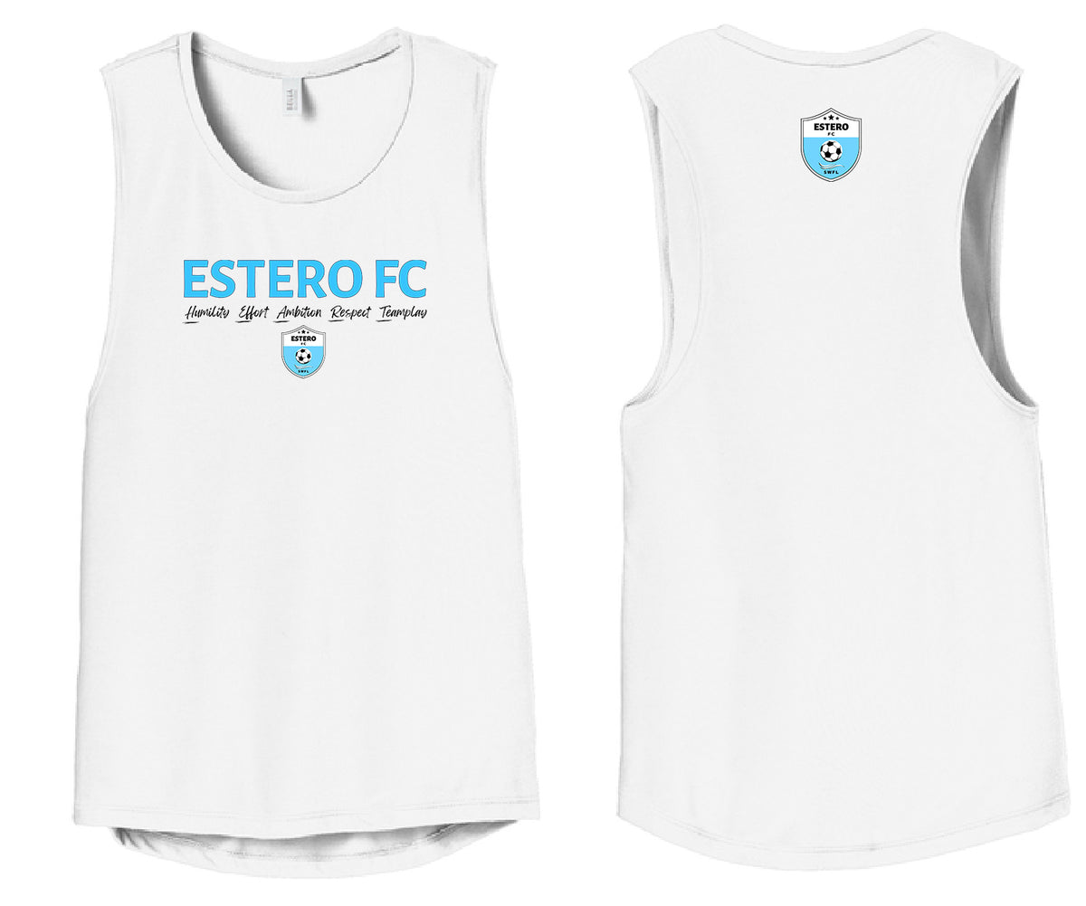 Estero Barca FC Women’s Flowy Scoop Muscle Tank