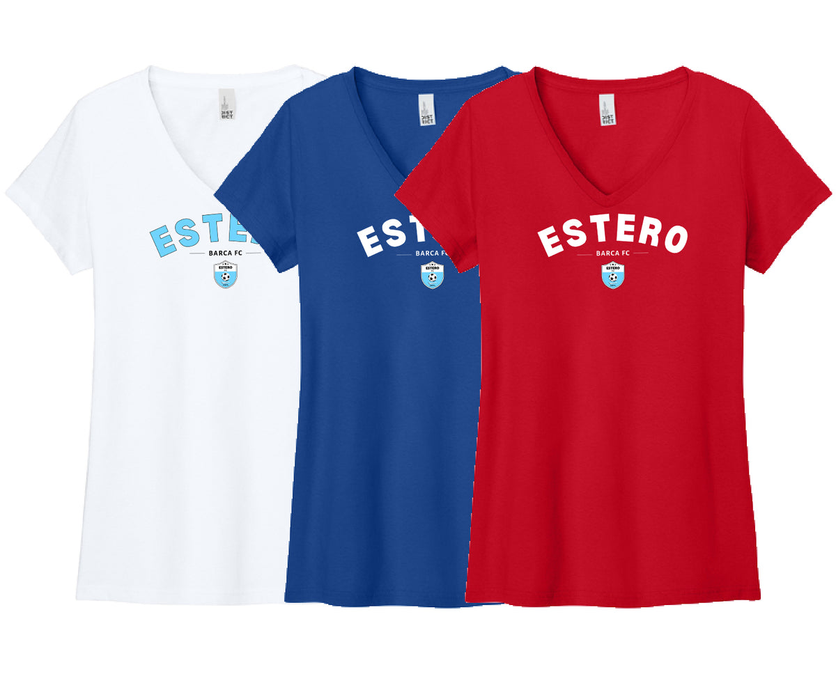 Estero Barca FC H.E.A.R.T. District V-Neck Tee