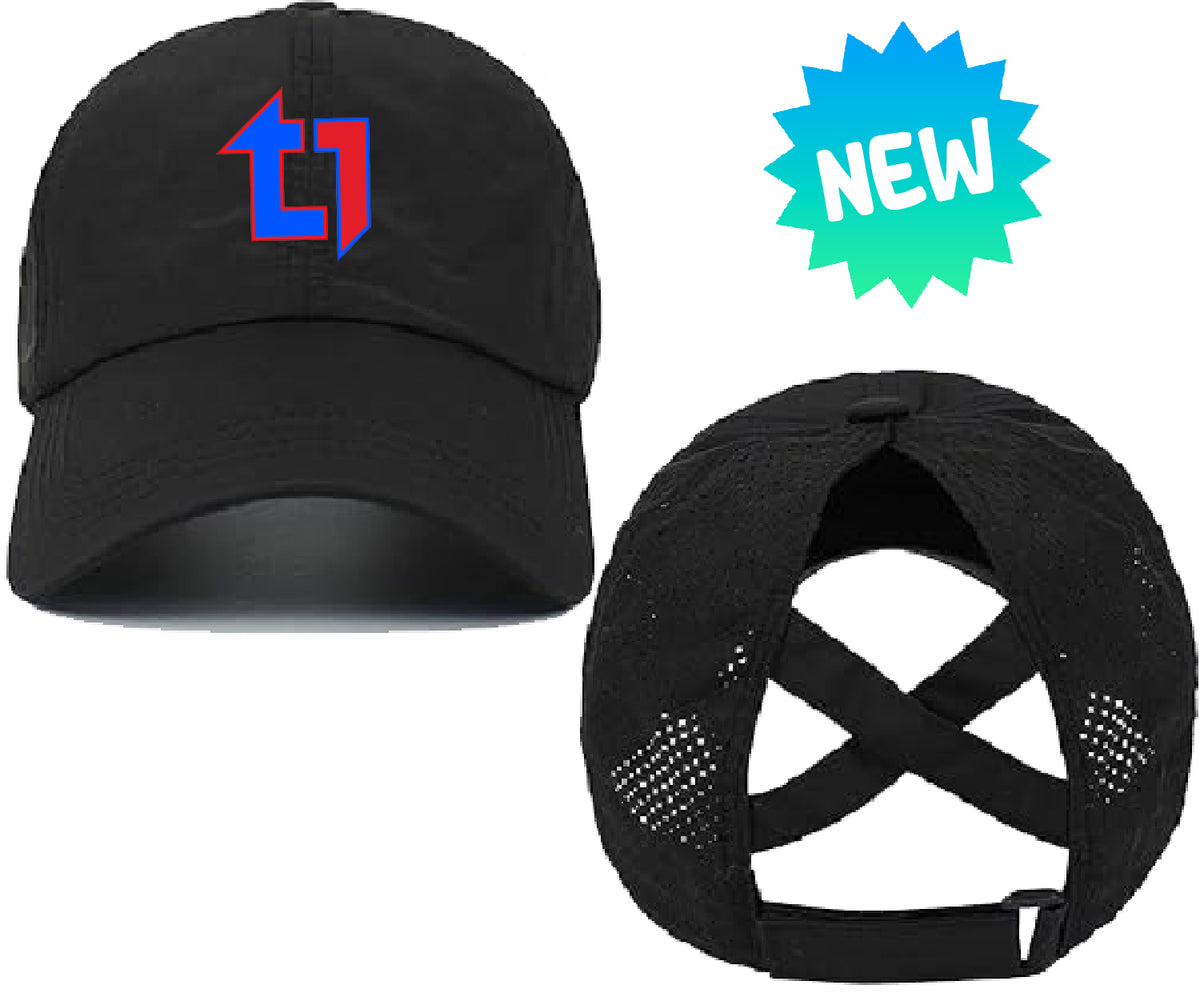 Type 1 Timer Hockey Womens Ponytail Adjustable Criss Cross Cap