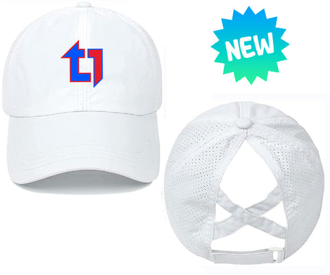Type 1 Timer Hockey Womens Ponytail Adjustable Criss Cross Cap