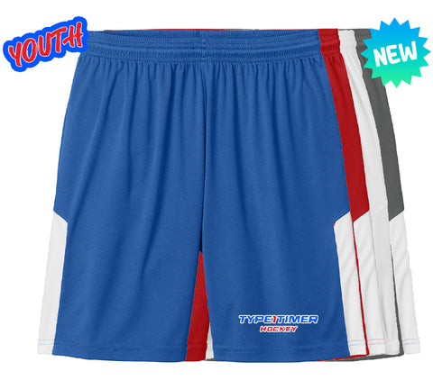 Type 1 Timer Hockey YOUTH Sport-Tek Competitor United 5" Short