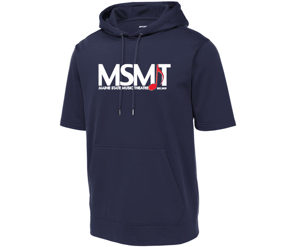 Maine State Music Theatre Dri-Fit Fleece Short Sleeve Hooded Pullover