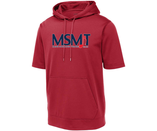 Maine State Music Theatre Dri-Fit Fleece Short Sleeve Hooded Pullover