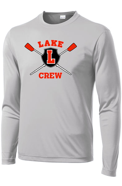 Lake Crew Long Sleeve Logo Printed Dri-Fit Tee