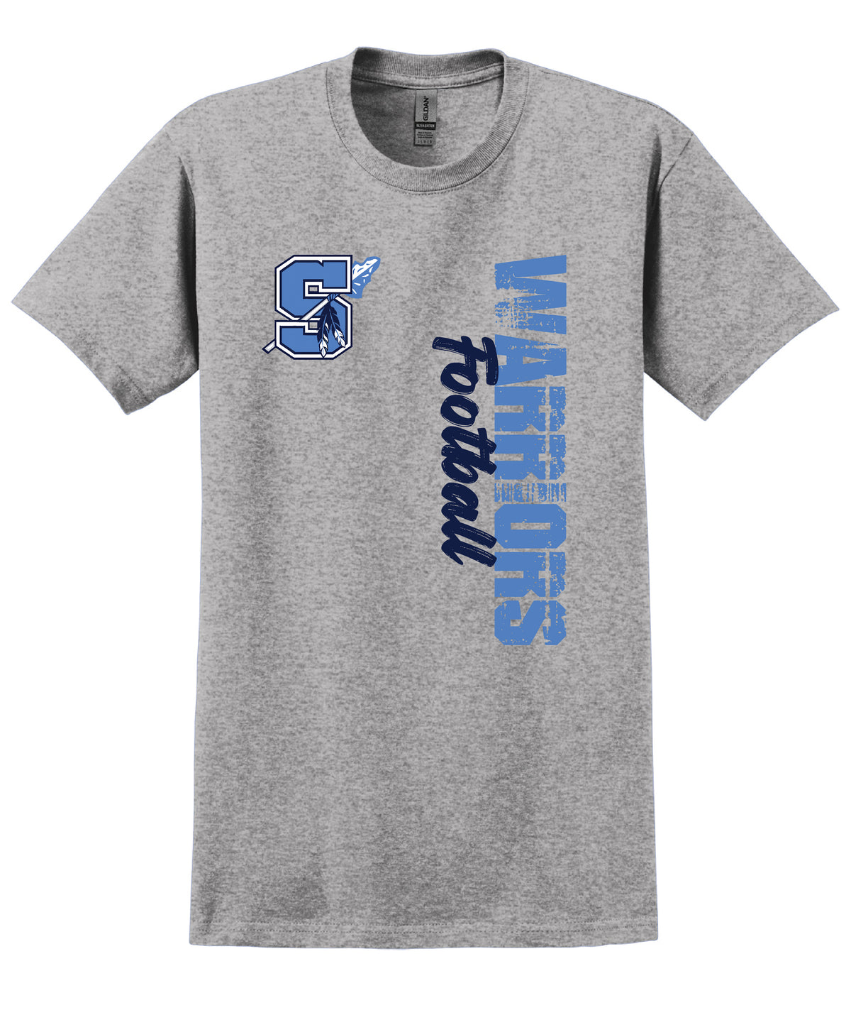 Seekonk Football Warriors Distressed Logo T-shirt