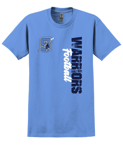 Seekonk Football Warriors Distressed Logo T-shirt