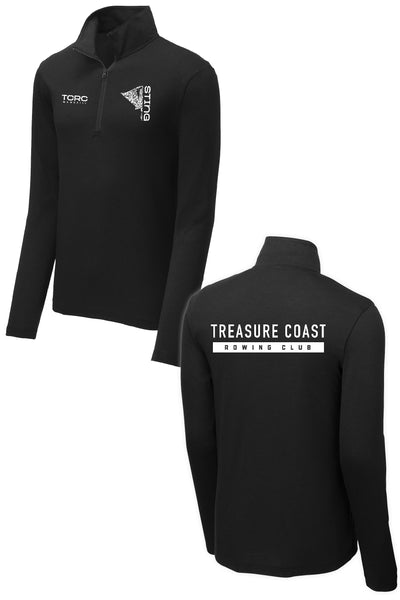 Treasure Coast Rowing Club PosiCharge Tri-Blend Wicking 1/4-Zip Pullover