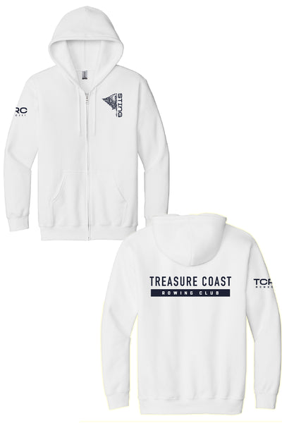 Treasure Coast Rowing Club Heavy Blend Full Zip Hooded Sweatshirt