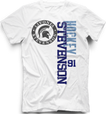 Livonia Stevenson Spartans Faded Logo T-Shirt w/ Player Number