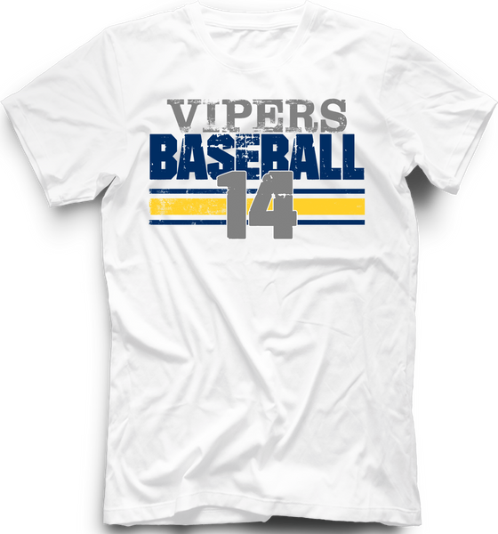 Sarasota Vipers Strike Zone T-shirt with Player Number