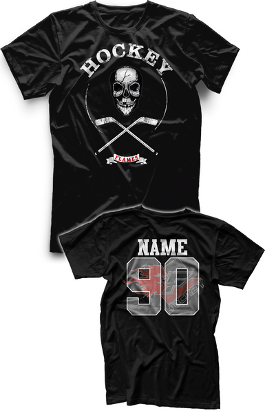 Gulf Coast Flames Skull Penalty Box Tee
