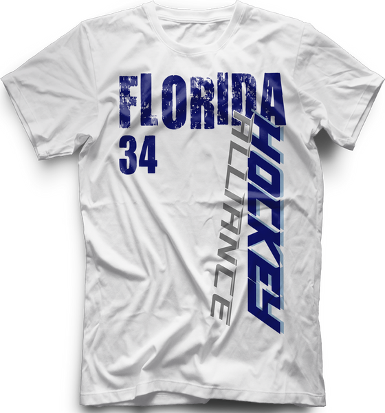Florida Alliance Slashed T-Shirt w/ Player Number