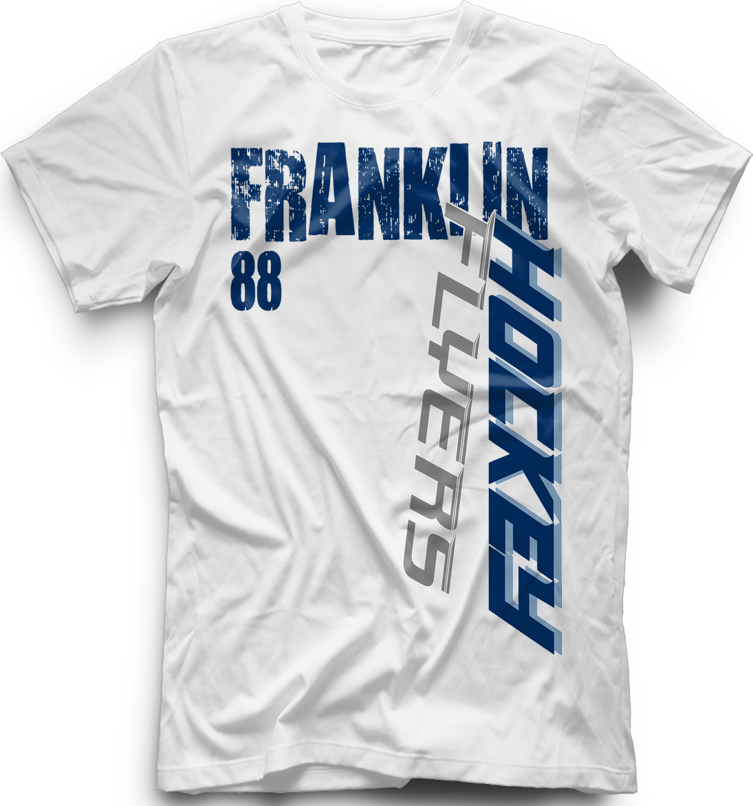 Franklin Flyers Slashed T-shirt with Player Number
