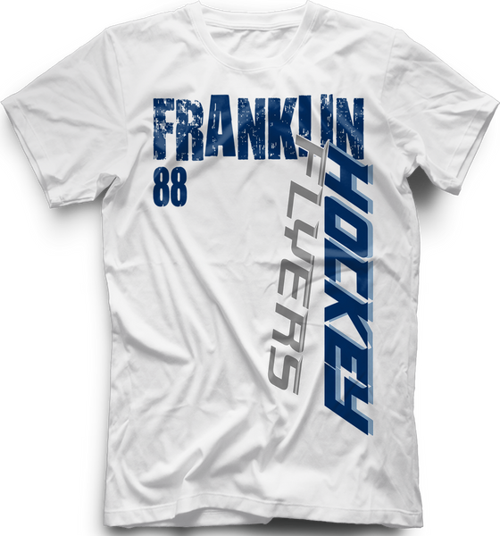 Franklin Flyers Slashed T-shirt with Player Number