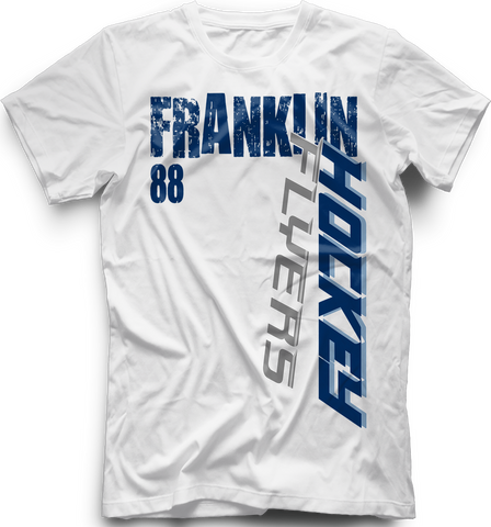 Franklin Flyers Slashed T-shirt with Player Number