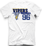 Sarasota Vipers Old Time T-shirt with Player Number