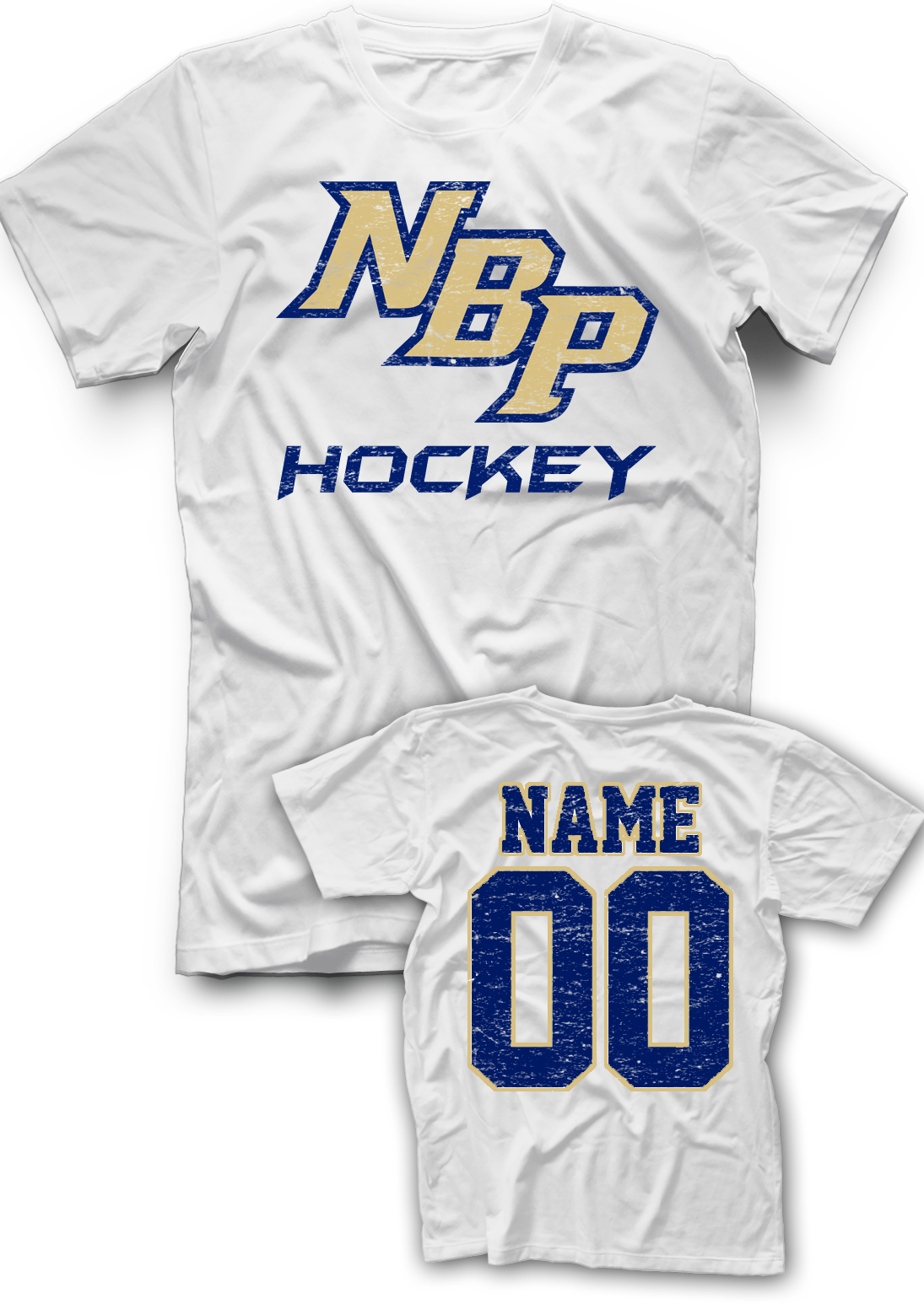 NBP Distressed Name & Number Tee