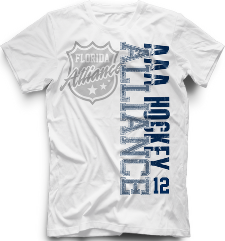 Florida Alliance Faded Logo T-Shirt w/ Player Number