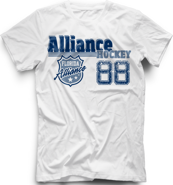 Florida Alliance Old Time T-shirt with Player Number