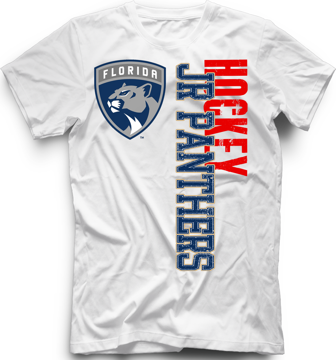 Custom Team Faded Logo T-shirt with Player Number